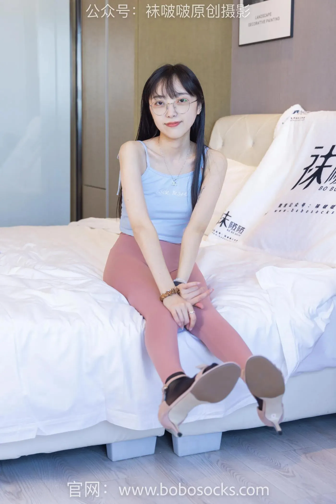 [BoBoSocks袜啵啵]NO.140 稚予-高跟鞋、瑜伽裤裤里丝、肉丝、黑丝 [139P]插图1